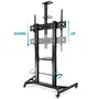 Tooq ZEUS Soporte de Suelo con Ruedas para TV 60-100 pulgadas Negro